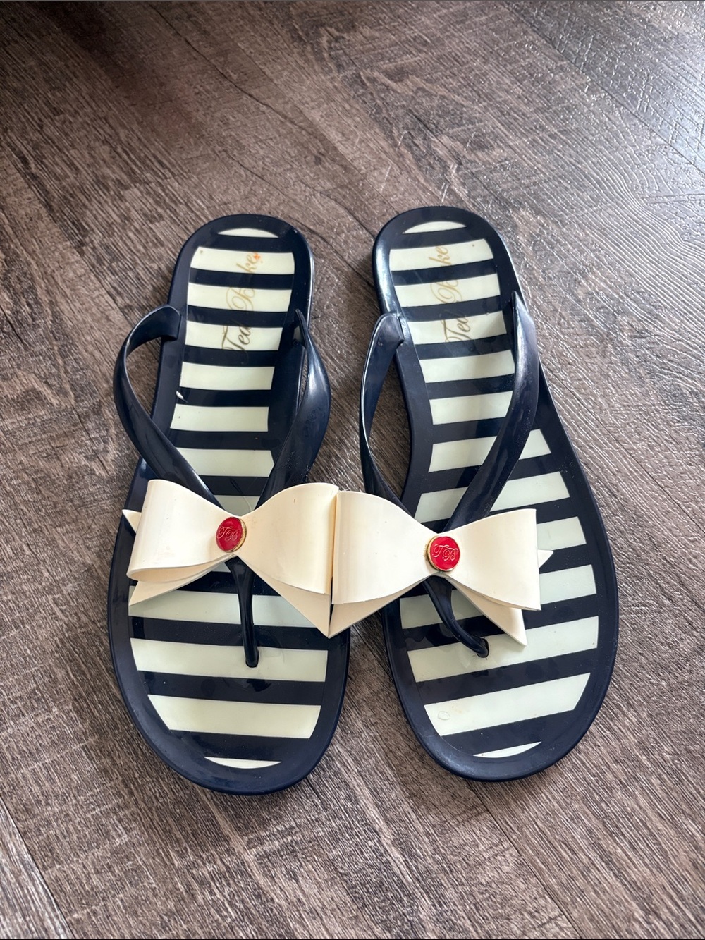Ted Baker Jelly Flip Flops Sandals Size 8